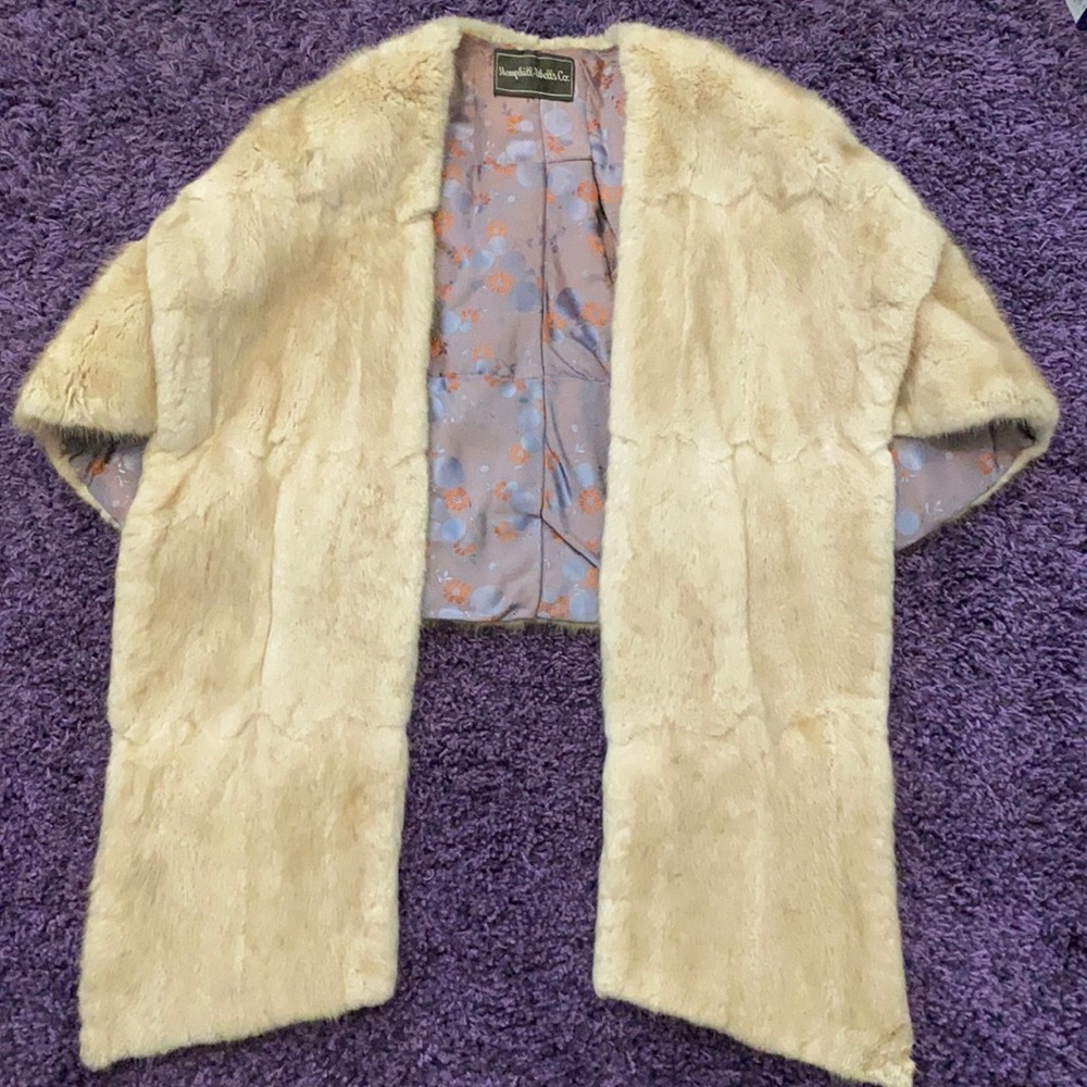 Soft luxurious furry shrug shoulder wrap